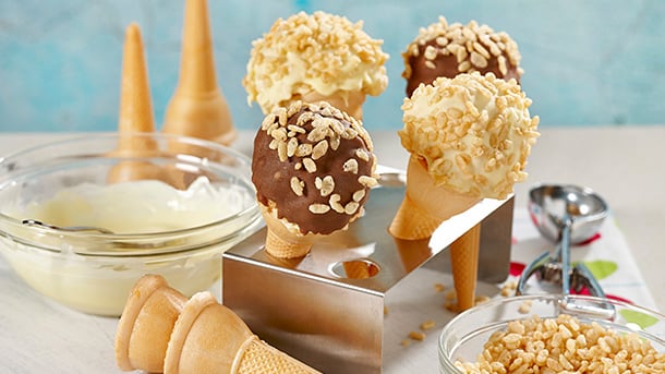 Crispy ice choc-tops