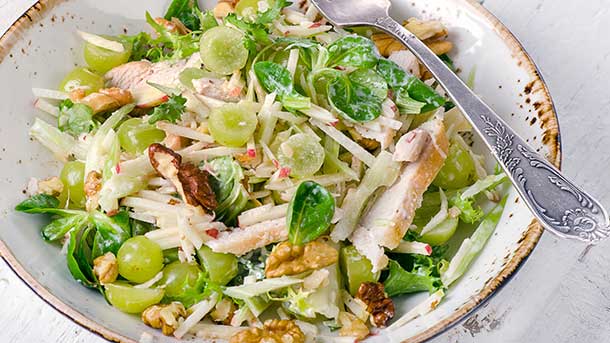 Waldorf turkey salad