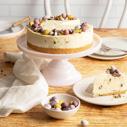 Easter egg cheesecake