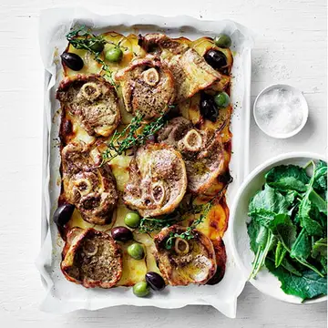 LAMB CHOP GARLIC POTATO