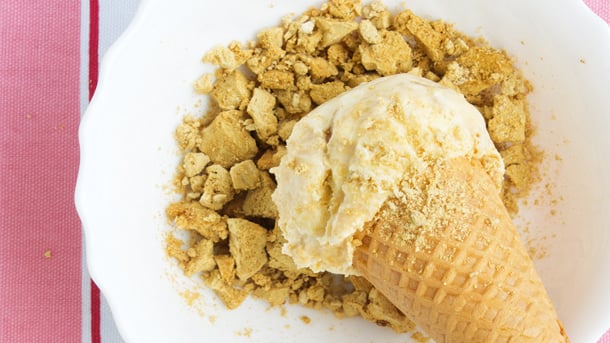 Ingrid's ginger-crunch ice cream