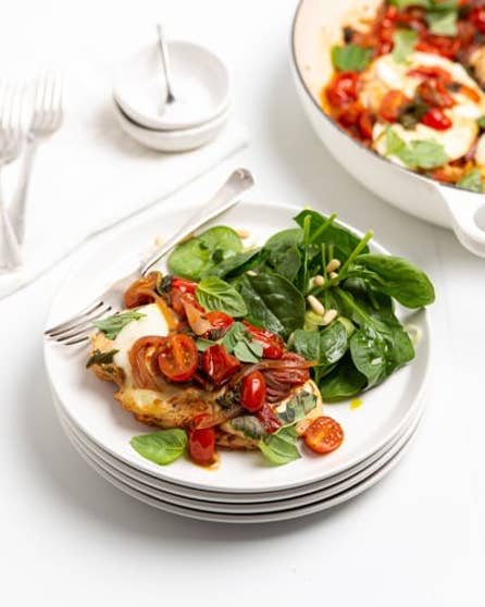 One pan caprese chicken