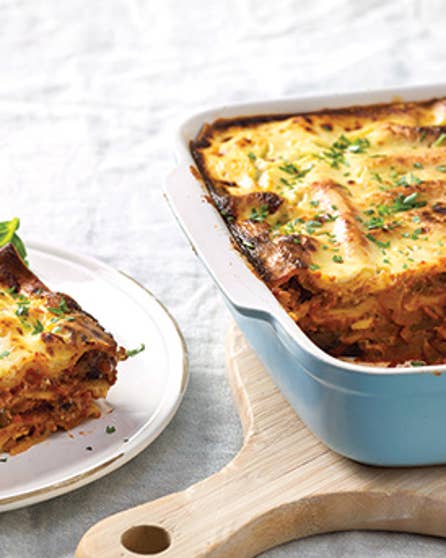 Lentil and ricotta lasagne