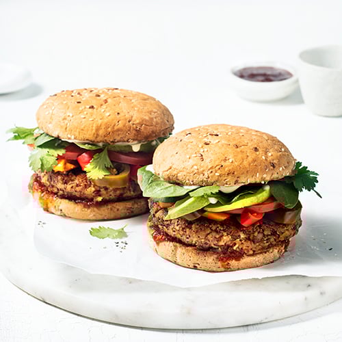 Tex-mex bean burgers