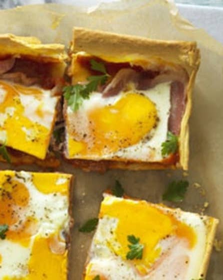 Easy bacon and egg slice