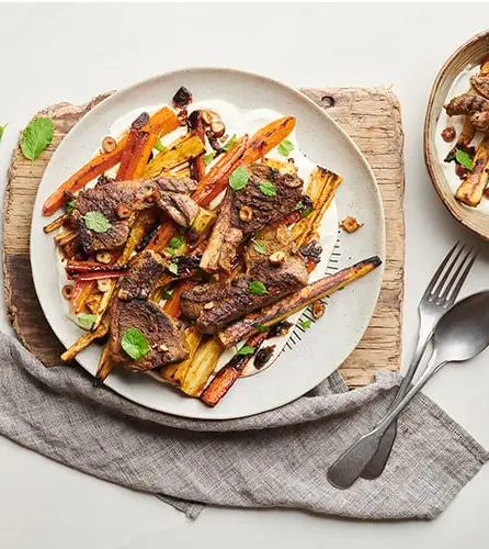 Sweet and spiced winter lamb chops