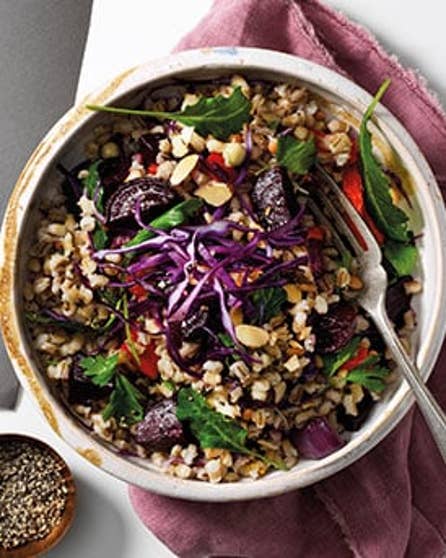 Pearl barley and roasted vegetable salad