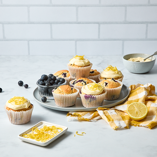 Quick and easy blueberry muffins