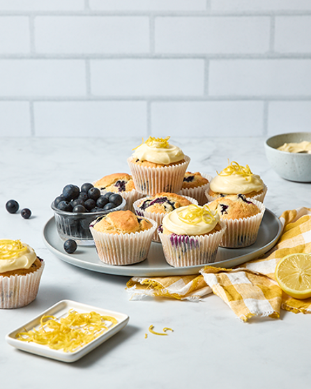 Quick and easy blueberry muffins