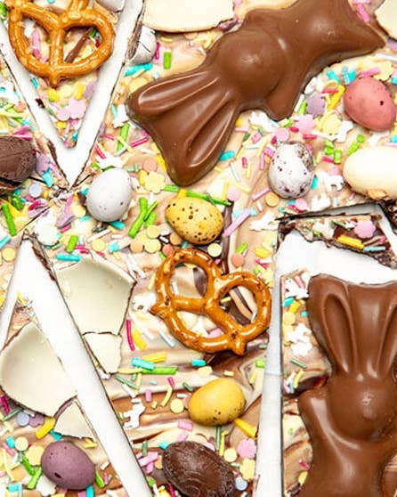 Easter egg chocolate bark