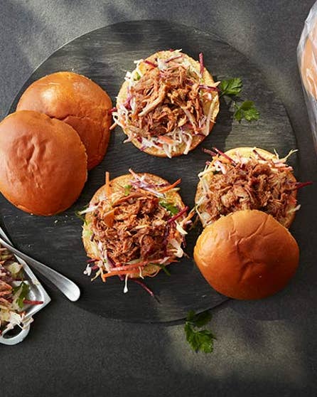 Slow cooker pulled pork buns