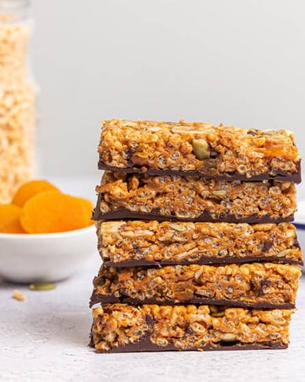 Homemade rice snap bars