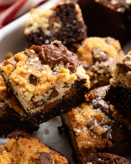 Nut butter cookie brownie (Brookie)