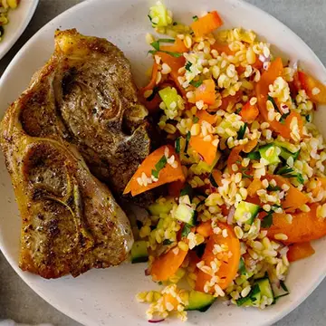 Summer-quinoa-tabbouleh-and-lamb-chops6-500x500