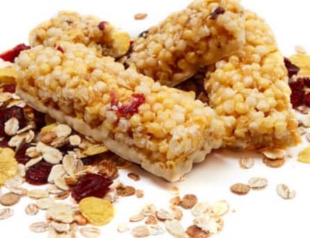 Whole-grain no-bake granola bars