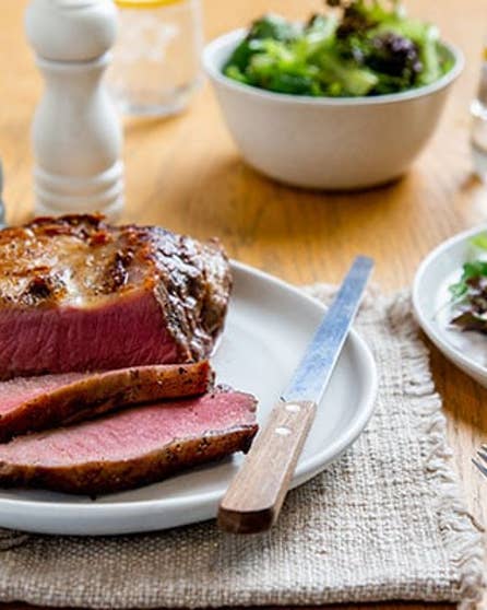 How to cook a whole beef sirloin on the BBQ