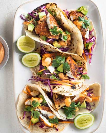 Cajun fish tacos