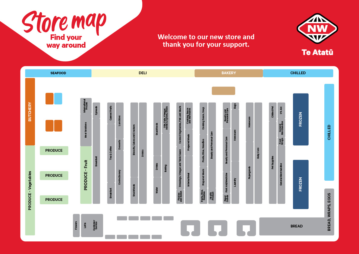 Te Atatu Store Map