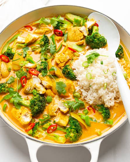 Thai yellow fish curry
