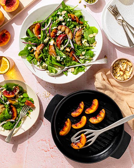 Grilled stone fruit salad