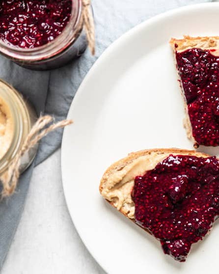 DIY berry jam and peanut butter