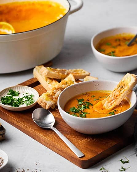 Creamy carrot soup