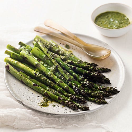 Grilled asparagus