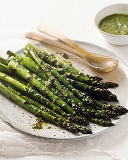 Grilled asparagus