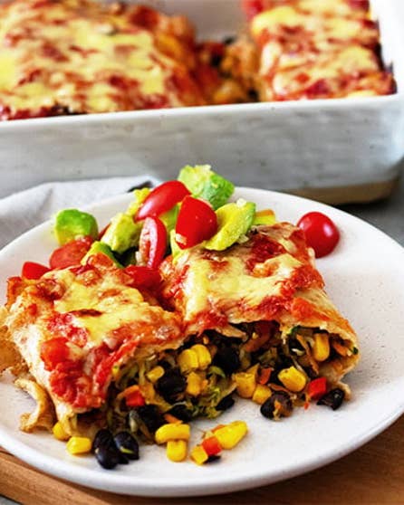 Summer vege enchiladas