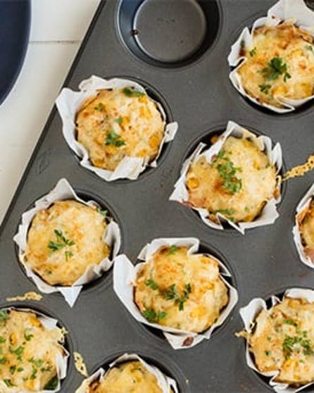 Corny cheesy cupcakes