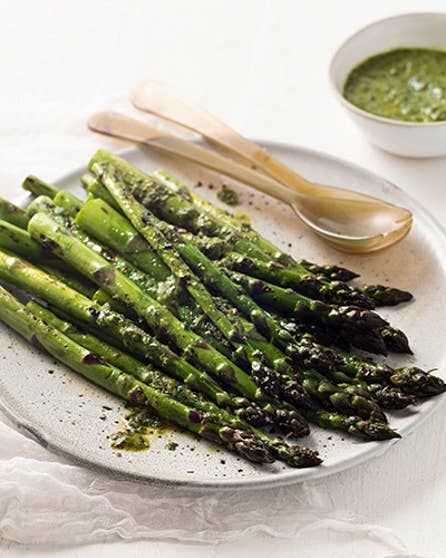 Grilled asparagus
