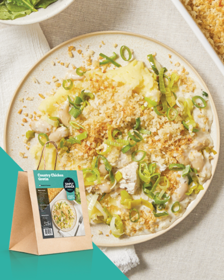 Country chicken gratin