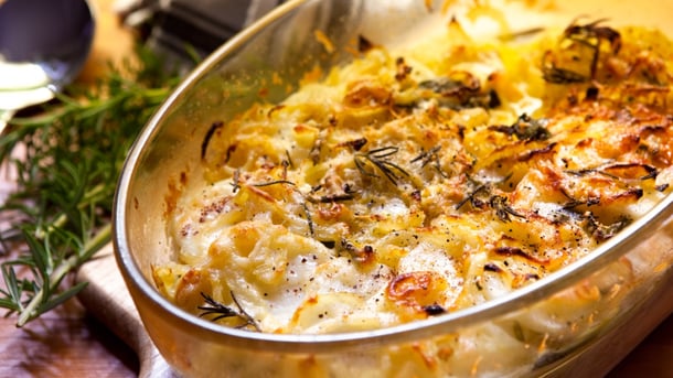 Potato and ham bake