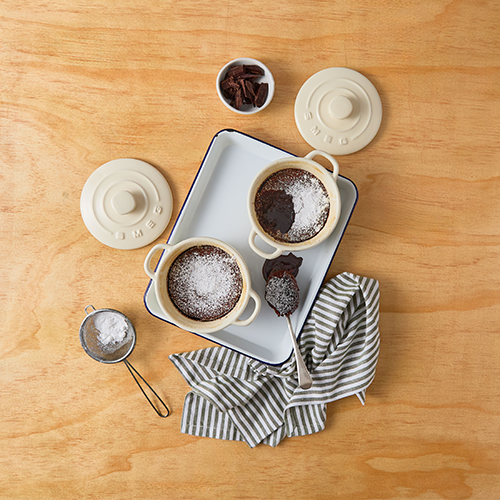 Mini chocolate lava cakes