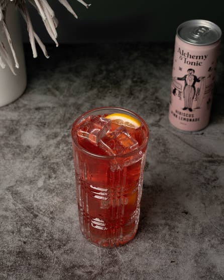 Alcohol free hibiscus iced tea