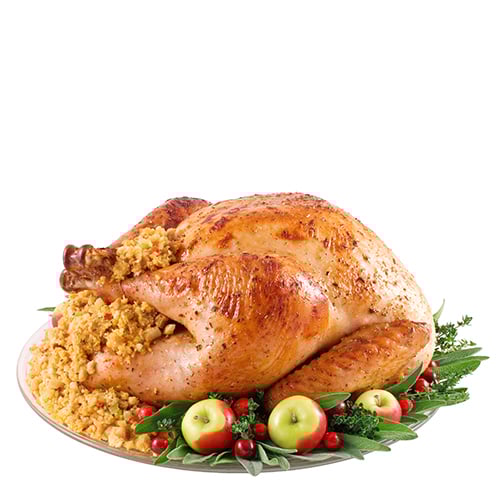 Roast turkey with apple and sage stuffing