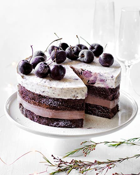 Black forest ice cream cake