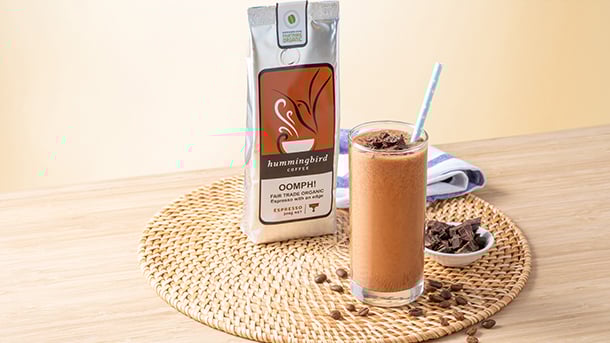 Triple chocolate mocha smoothie