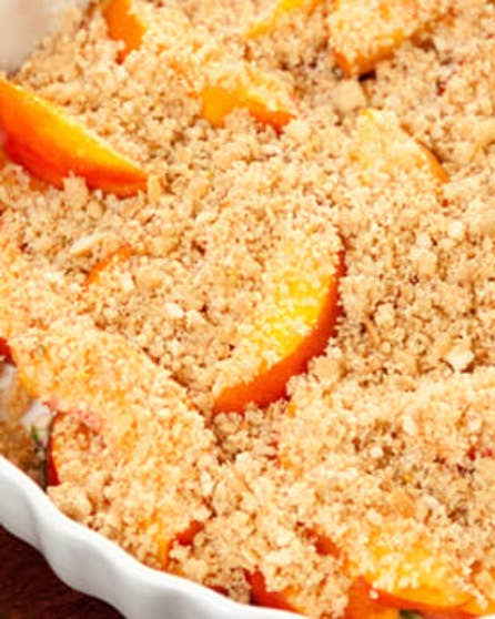 Apple peach crumble