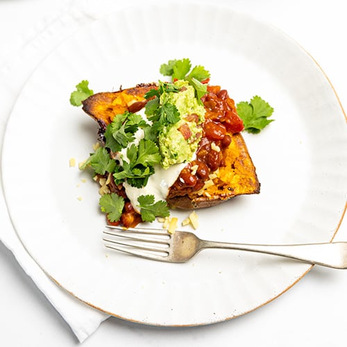 Mexican inspired loaded kumara