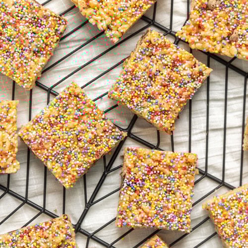 5 ingredient honey bubble slice