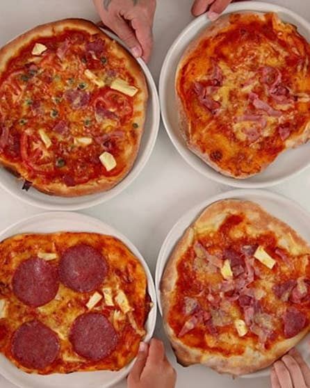 Hidden vegetable pizza