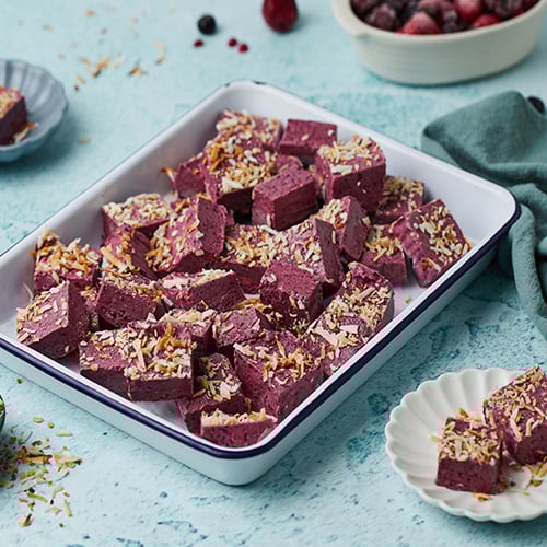 Fruity freezer fudge