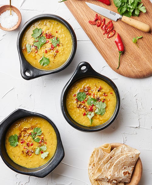 Slow cooker lentil curry