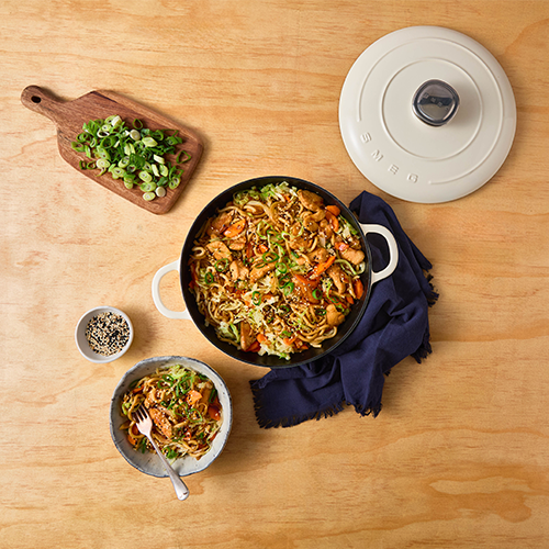 Cheats teriyaki chicken udon stir fry