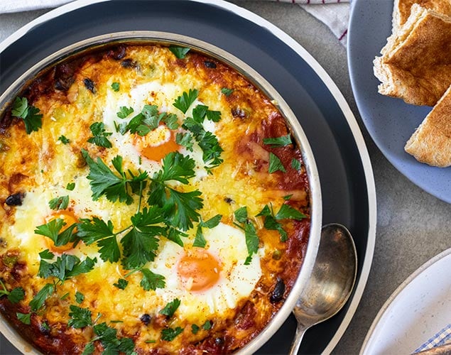 Mexican-inspired baked eggs