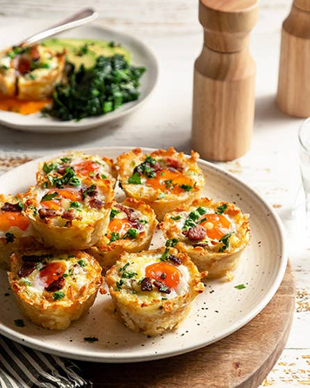 Hash brown egg nests