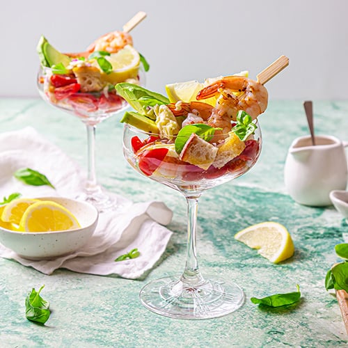 Italian-inspired prawn salad