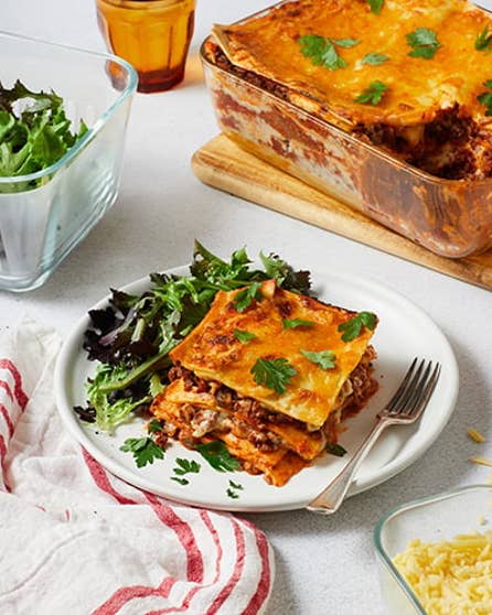Beef lasagne