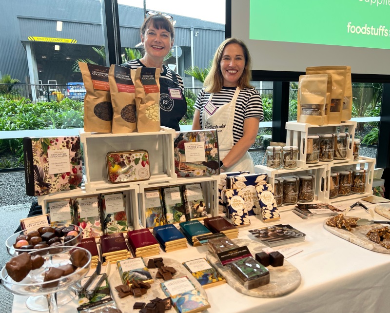 Janet Lambert lt and Sarah Gardener rt Devonport Chocolates 1
